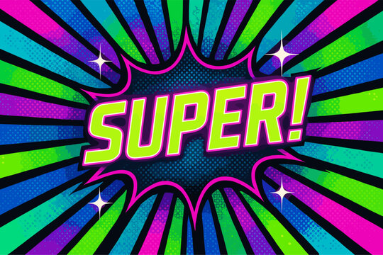 Super Comic Book Style Burst