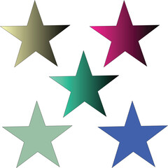 Fototapeta premium set of stars