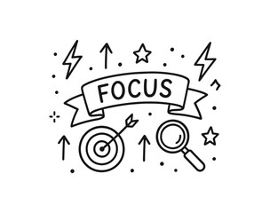 Fototapeta premium Focus and Goal Achievement