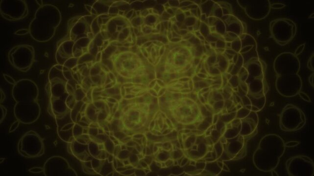 Abstract golden mandala design elements.