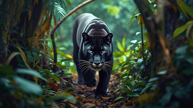 panther in the forest