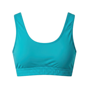 Teal lace bralette with thin straps