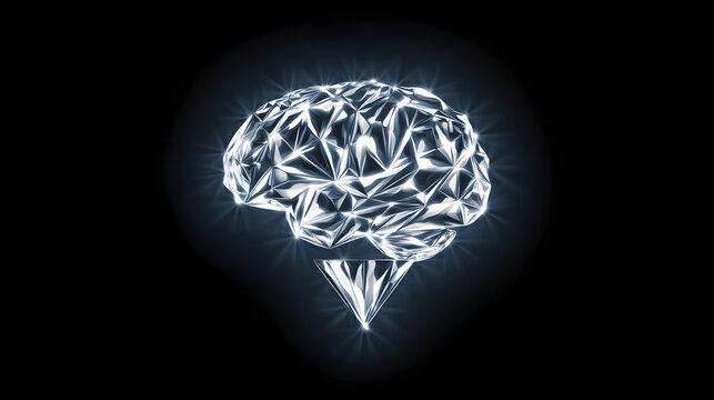 The diamond brain is a symbol of genius and a high IQ.