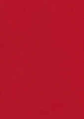 Fototapeta premium Solid vibrant red paper texture with a subtle grain. Minimalist background featuring a clean surface and a torn paper edge effect for creative design projects. Vertical textured paper backdrop.