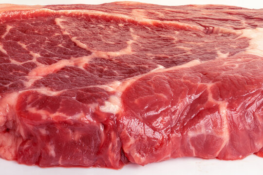 Raw wagyu beef steak macro pattern