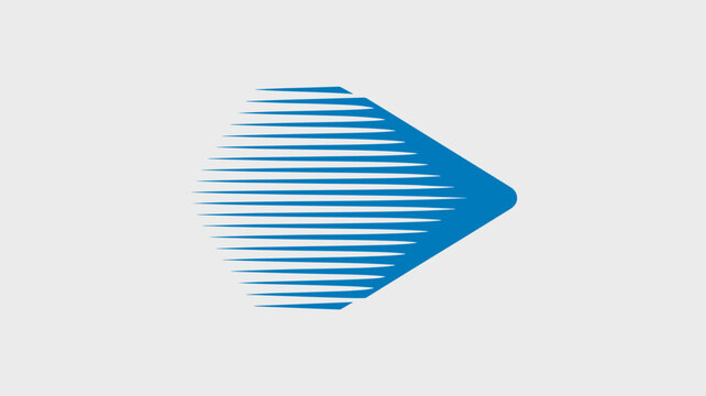Radiating pulse lines forming directional arrow &ndash; Great for signal processing, broadcasting services, or digital signal expansion.