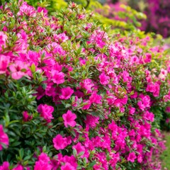 Obraz premium Colorful Pink Flowers Fill the Garden With Beauty During the Spring Season