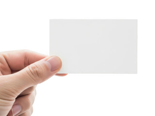 Obraz premium Hand holding blank white business card