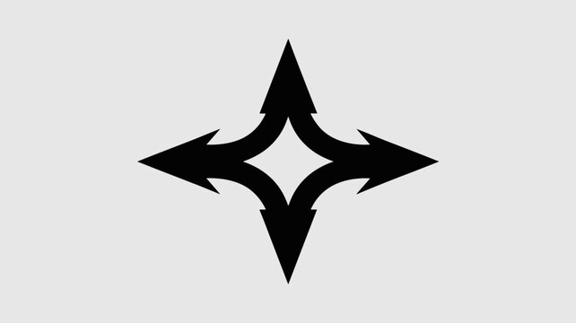 Mirrored opposing arrow heads &ndash; Great for dual-strategy branding, A/B testing services, or equilibrium-themed philosophy content.