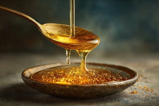 Italian Olive Oil Pouring Golden Premium Food Art