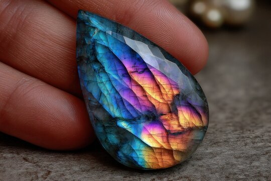 Labradorite Spectrolite Full Color Play Iridescent Dr