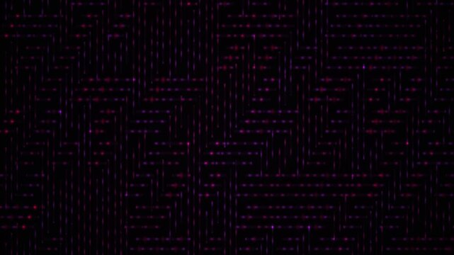 Glitchy digital screen with code.