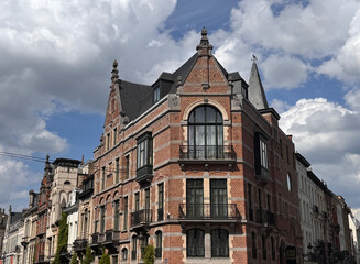 Fototapeta premium Schöne Altbaufassaden in Brüssel, Belgien