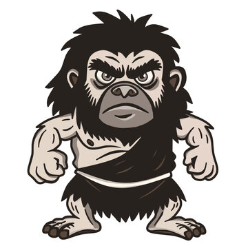 Troglodita furioso cartoon.