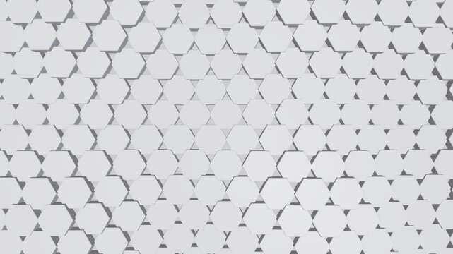 Abstract Geometric Hexagon Pattern Moving In A Seamless Loop