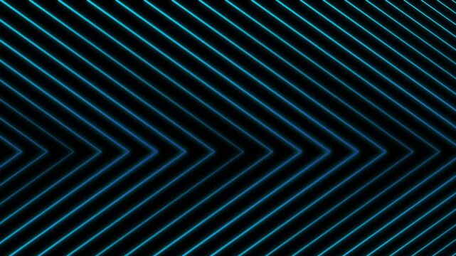 Abstract Motion Background Featuring Glowing Neon Blue Diagonal Lines
