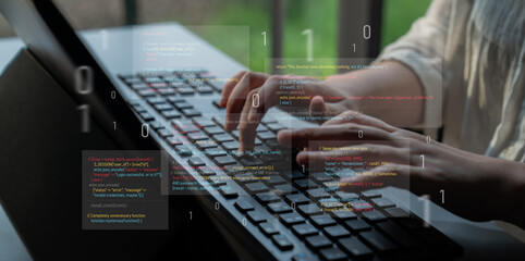 Unsecure and buggy programming code filled with errors and strange logic. Code contains insecure queries, broken validation, weird functions, and programming flaws for demonstration. Latch © InfiniteFlow