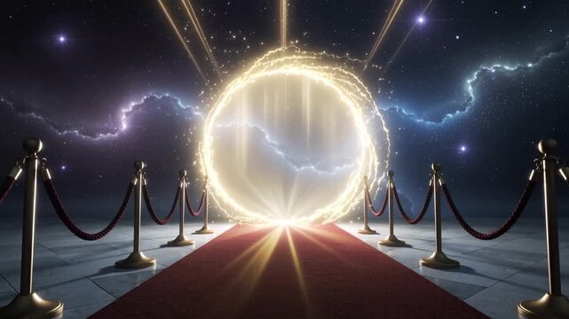 Futuristic Gateway to Another Dimension Fantasy