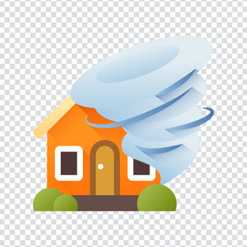 Typhoon Storm Hurricane Cyclone Wind Weather Disaster Design