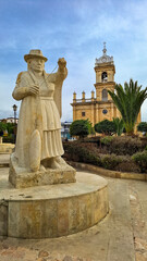 Fototapeta premium Pesca, Boyaca - Colombia. March 3, 2026. Our Lady of the Rosary Parish is a Colombian Catholic church.