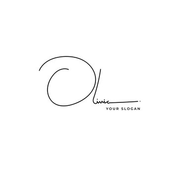 Olivia name signature logo vector design
