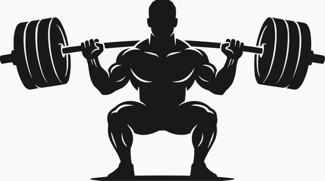 man lifting weights