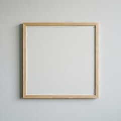 Fototapeta premium Empty poster mockup with vertical wooden frame- 3D rendering