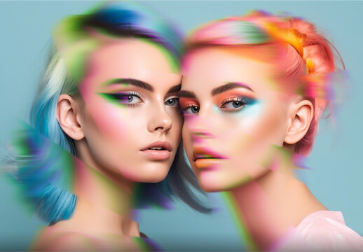 Distressed Prismatic Lens Photo Effect