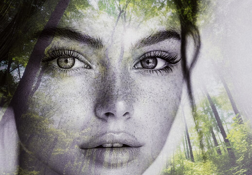 Double Exposure Photo Effect