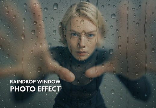 Raindrop Window Photo Effect