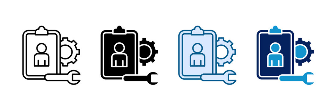 Hard Skills Icon Set Multiple Style Collection