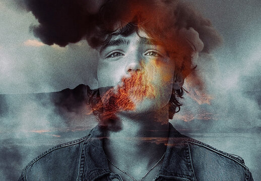 Double Exposure Photo Effect