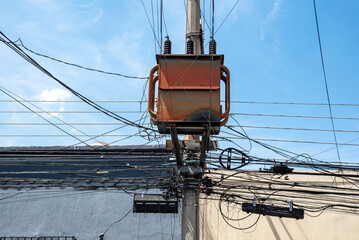 cables de luz, alta tension, mástil, bajel, barca, vela, cielo, nautica, mar, aparejo, buques, barco de vela, energía, viejo, acuático, viajando, cuerda, cable, balandra, electricas, transportación, m © fergomez