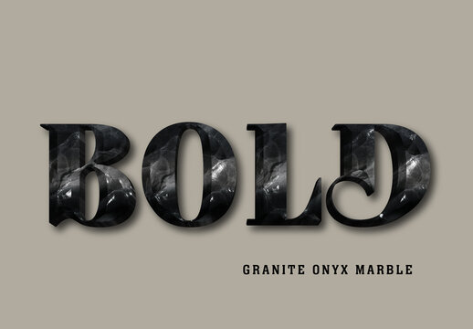 Onyx Marble Text Effect