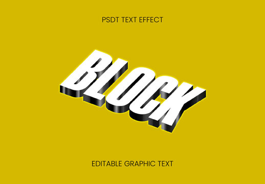 Isometric Directional Text Effect