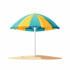 Fototapeta premium Beach Umbrella on Sand
