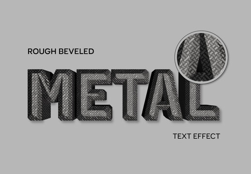Rough Beveled Text Effect
