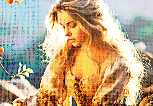 Vintage Canvas Photo Effect