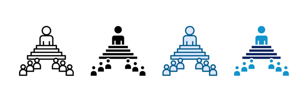 Team Leadership Icon Set Multiple Style Collection