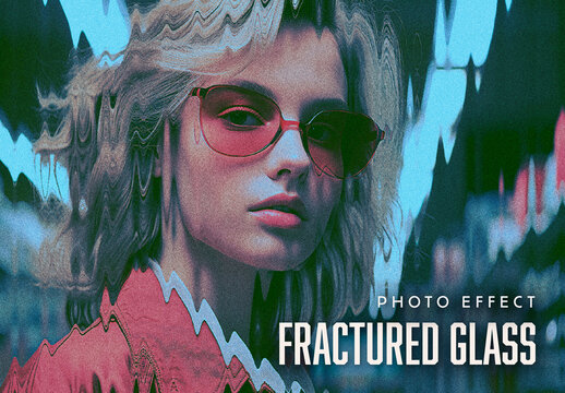 Fractured Glass Photo Effect