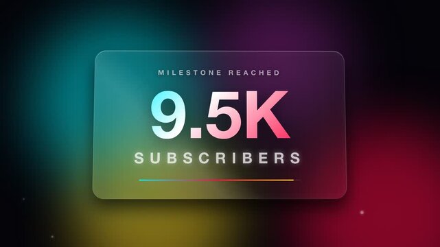 Digital Milestone Reached 10k Subscribers Celebration Video