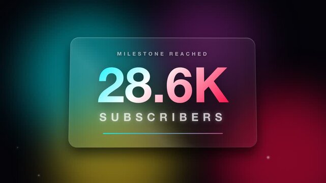 Milestone Reached 30k Subscribers Goal Celebration