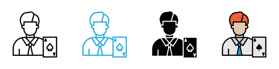  Player multi - style icon design concept  © okta