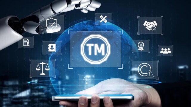 AI-generated visual of trademark compliance, intellectual property protection, and legal trademark system Marrow