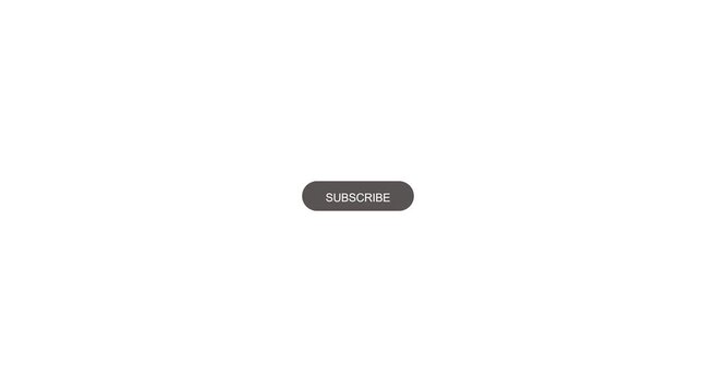 Animated red subscribe button overlay for social media channel animation