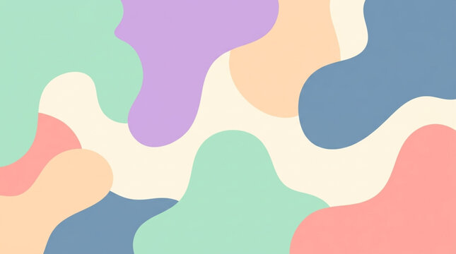 Colorful abstract shapes background texture.