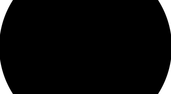 Minimalist black circle expanding and contracting on white animation