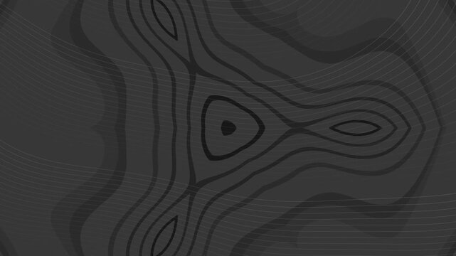 Abstract isoline triangle and radio wave animation with layered geometric patterns, smooth flowing motion, soft glow, and a modern futuristic digital background.