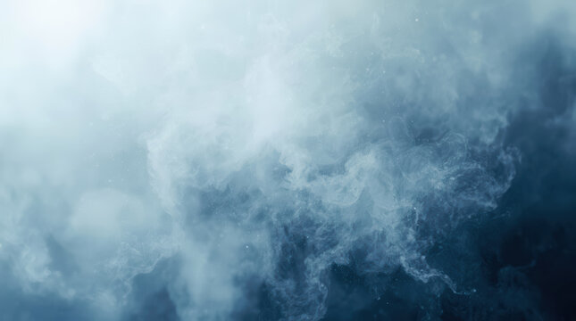 Ethereal blue mist cloud vapor atmospheric soft subtle high fidelity