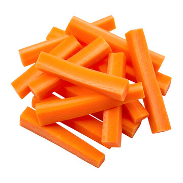 Carrot sti isolated on transparent background